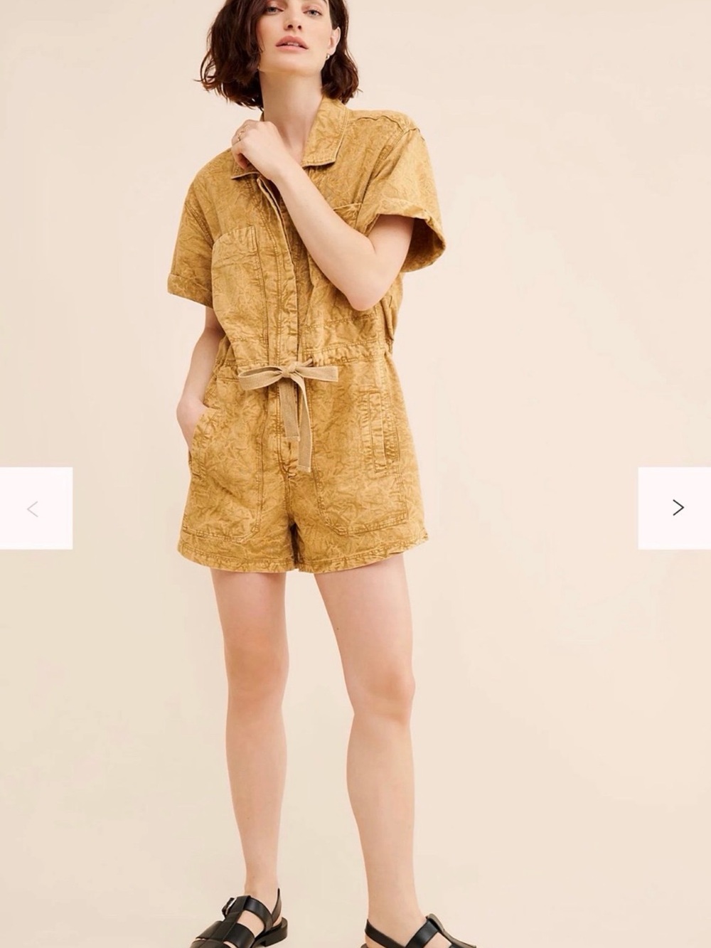 Free People Rhodes Chino Romper NWT Medium